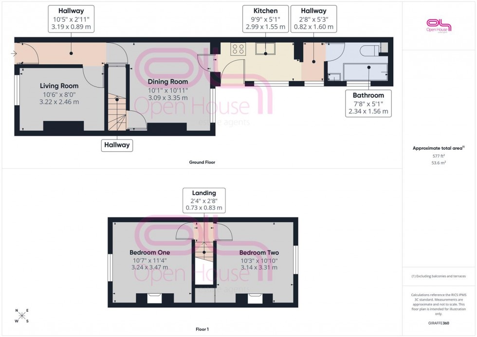 Floorplan for Lawes Avenue, Newhaven