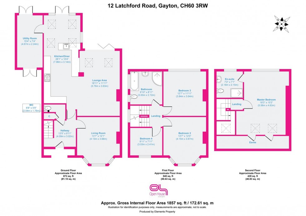 Floorplan for Latchford Road, Wirral