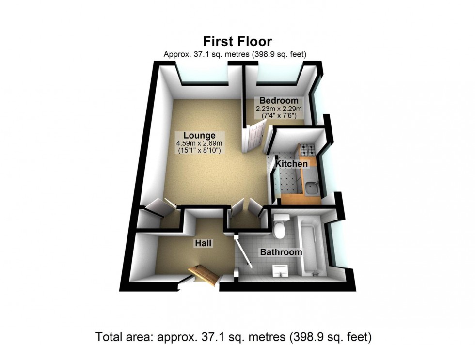 Floorplan for Beech Court, Beccles Road