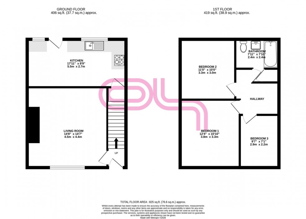 Floorplan for Hainworth Wood Road