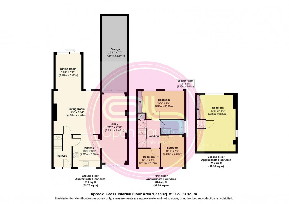 Floorplan for Ashtree Close, Newhall, Swadlincote
