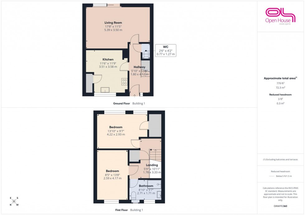 Floorplan for Bell Close, Stafford