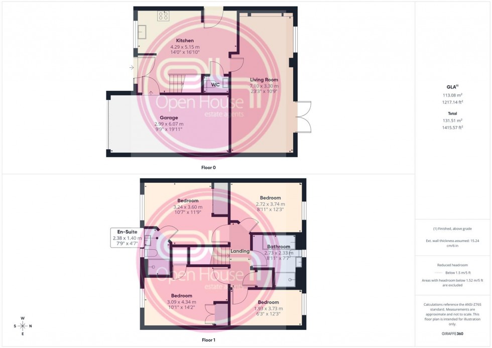 Floorplan for Lamplight Way, Castle Gresley, Swadlincote