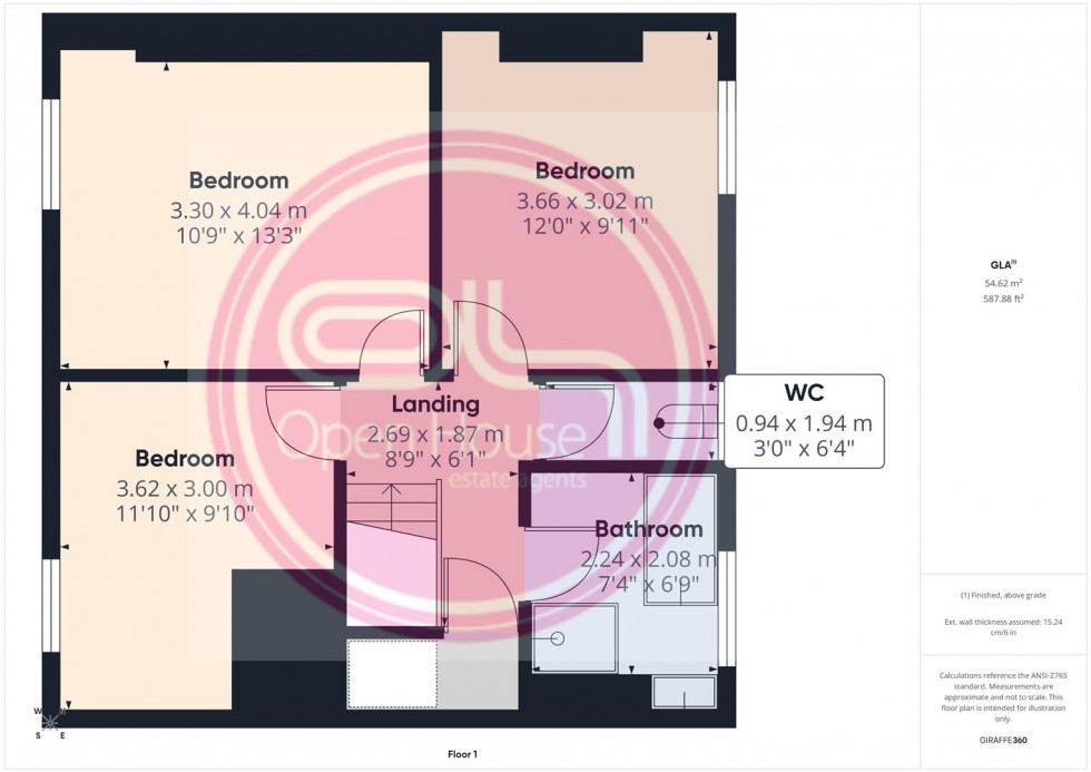 Floorplan for Bass's Crescent, Castle Gresley, Swadlincote