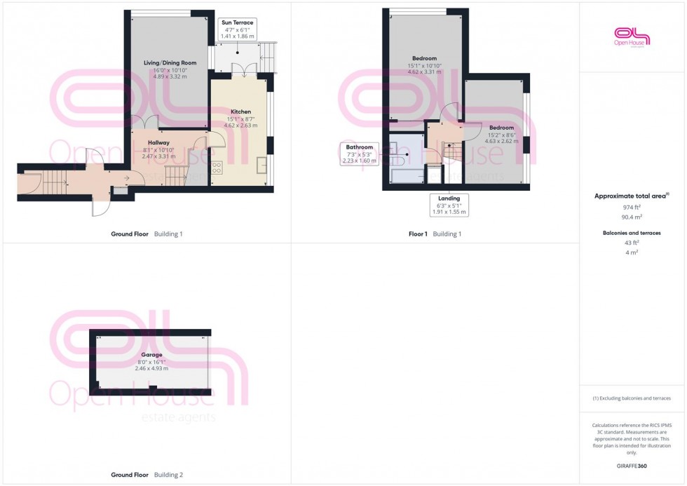 Floorplan for CHAIN FREE      South Coast Road, Telscombe Cliffs.
