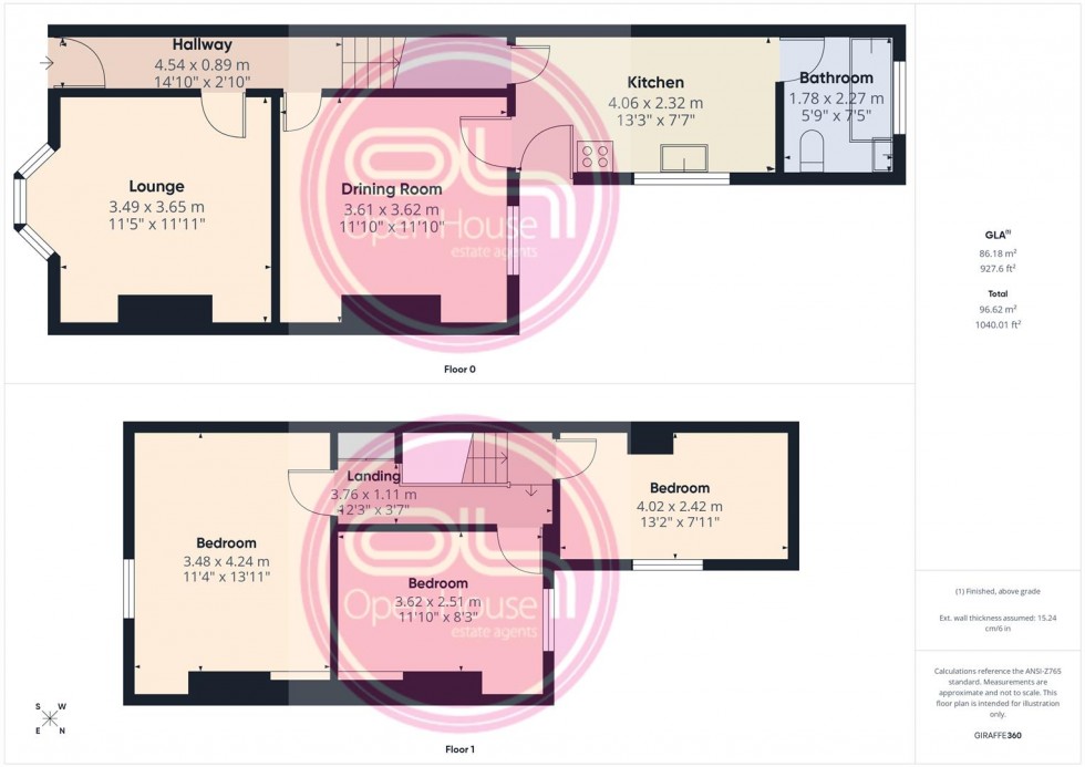 Floorplan for Derby Street, Burton-On-Trent