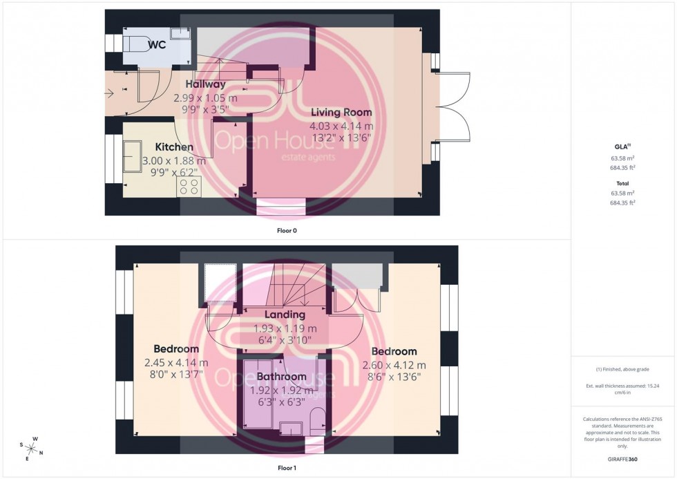 Floorplan for Lamplight Way, Castle Gresley