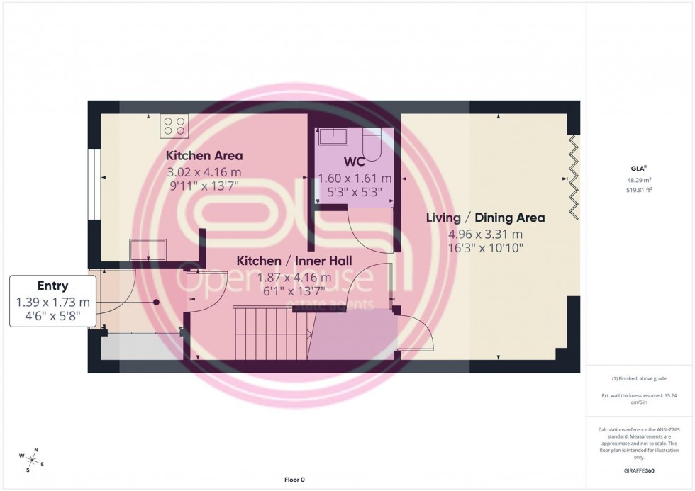 Floorplan for Amber Place, Newhall, Swadlincote
