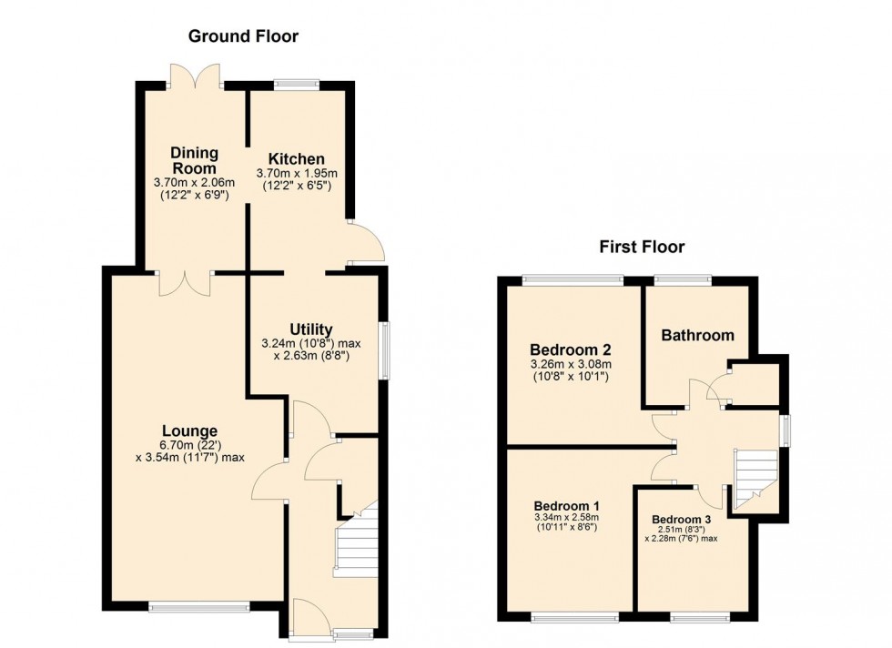 Floorplan for Blenheim Road, Reffley, King's Lynn