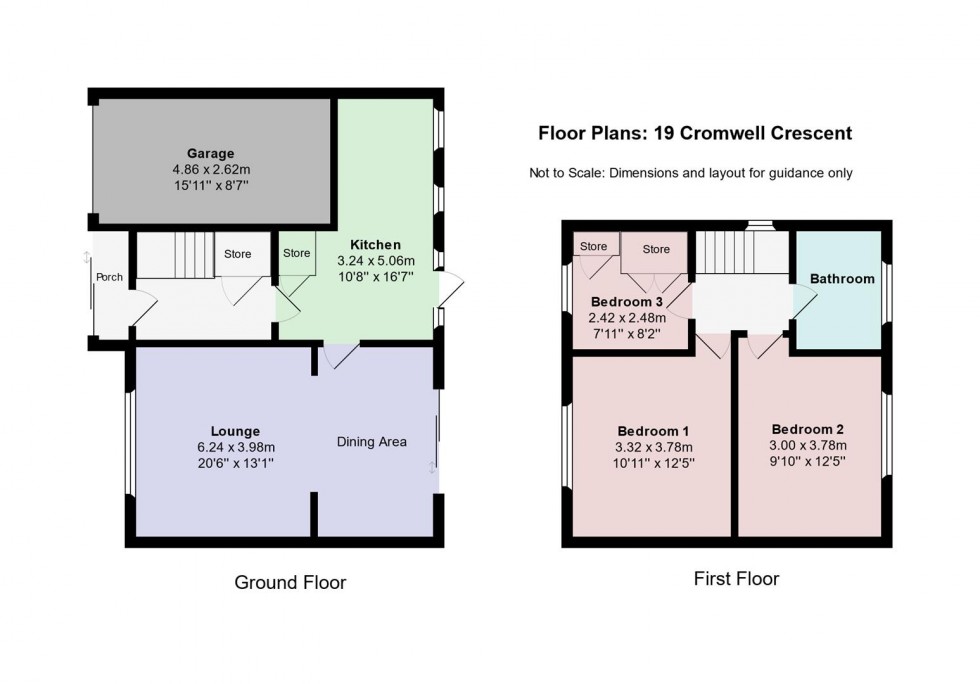 Floorplan for Cromwell Crescent, High Harrington, Workington