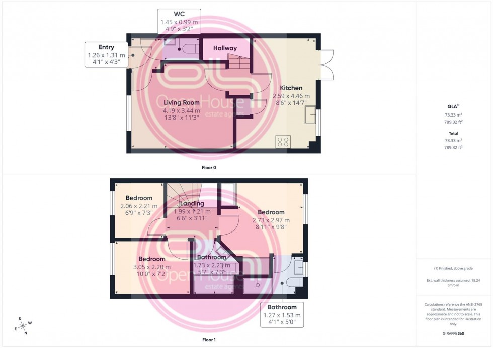 Floorplan for Cascade Close, Burton-On-Trent