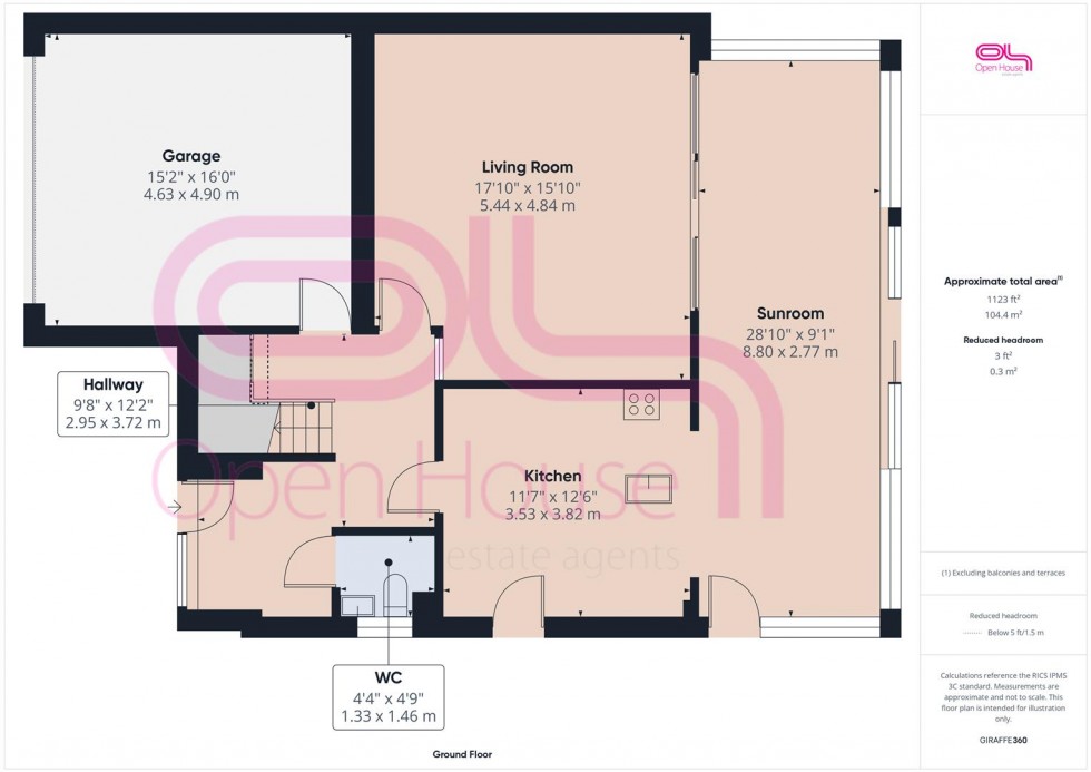 Floorplan for Lexden Drive, Seaford