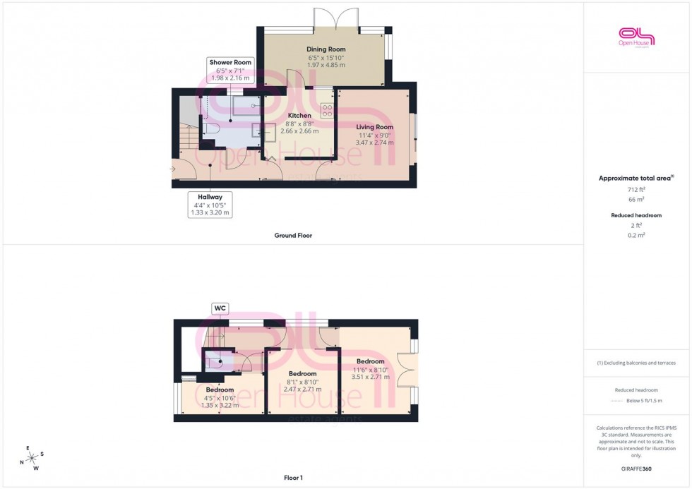 Floorplan for Keymer Avenue, Peacehaven