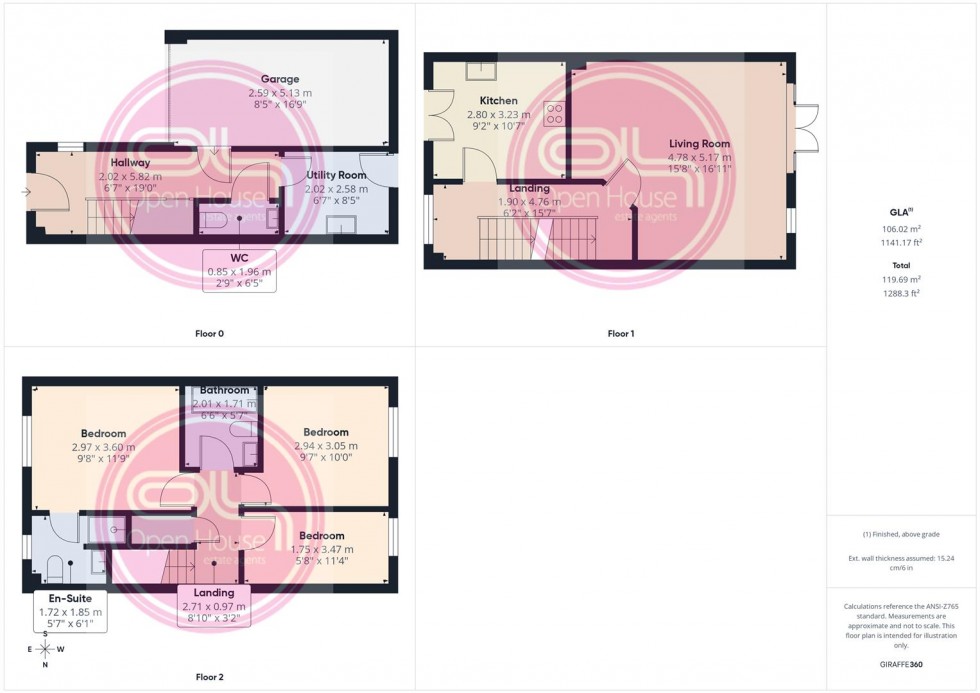 Floorplan for Barker Round Way, Burton-On-Trent
