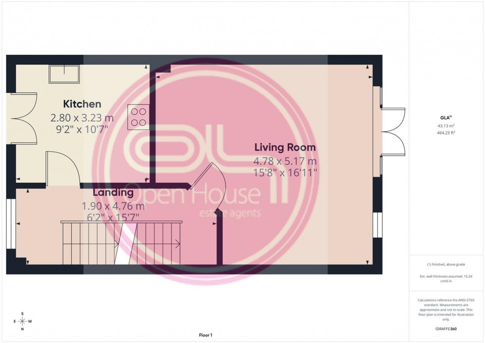 Floorplan for Barker Round Way, Burton-On-Trent
