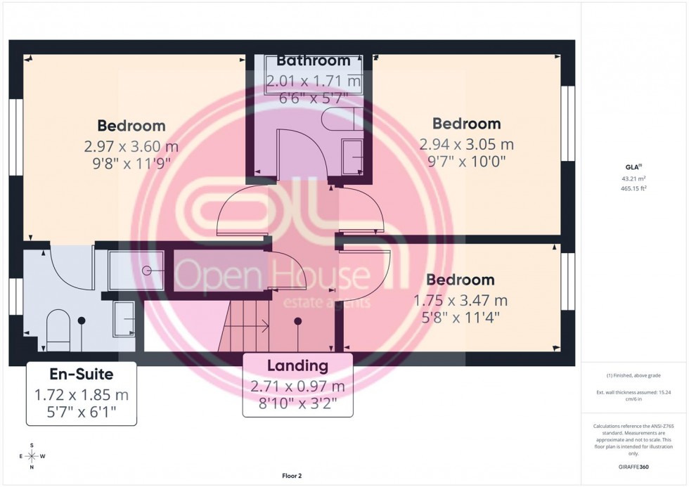 Floorplan for Barker Round Way, Burton-On-Trent