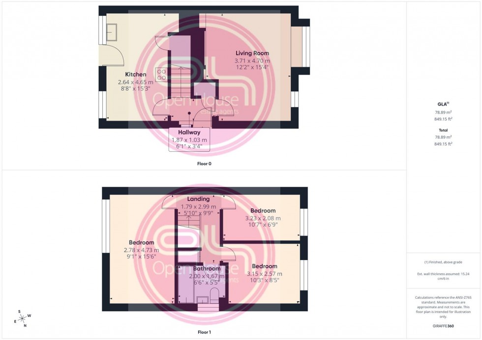 Floorplan for Hawthorn Crescent, Burton-On-Trent