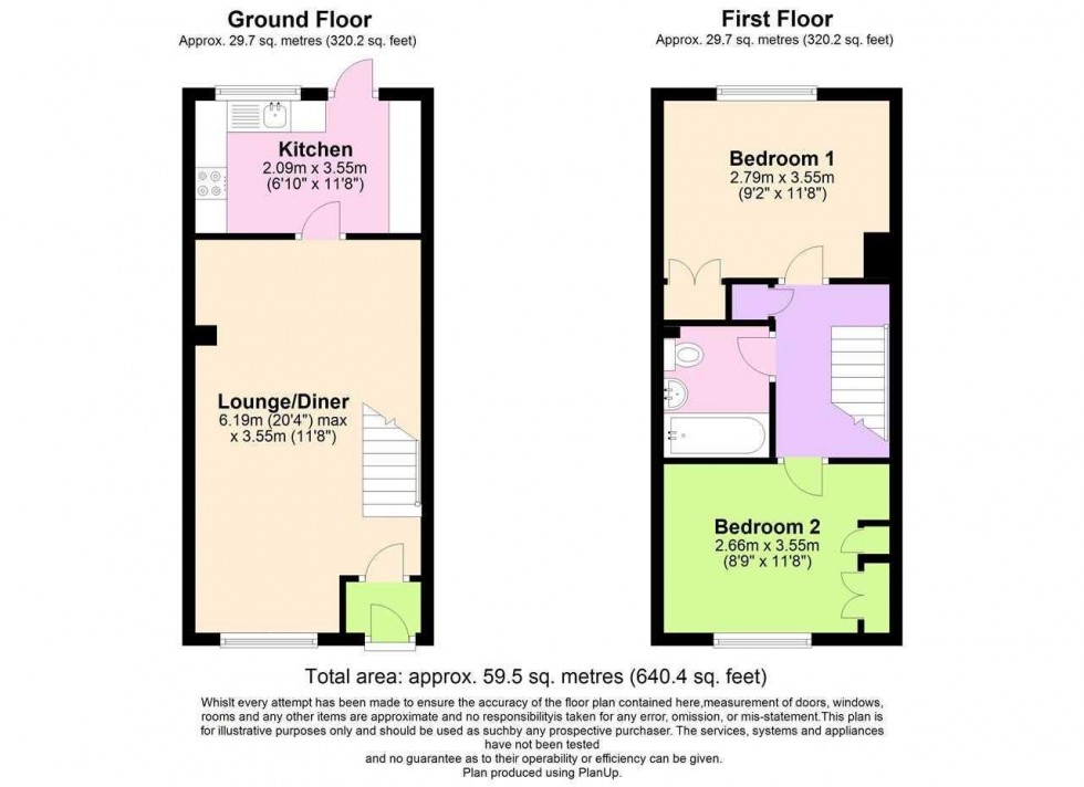 Floorplan for Shelley Drive,,Broadbridge Heath