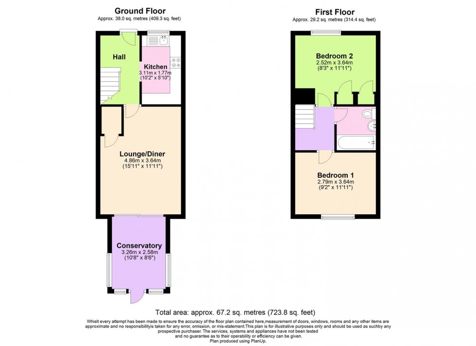 Floorplan for Drake Close,,Horsham