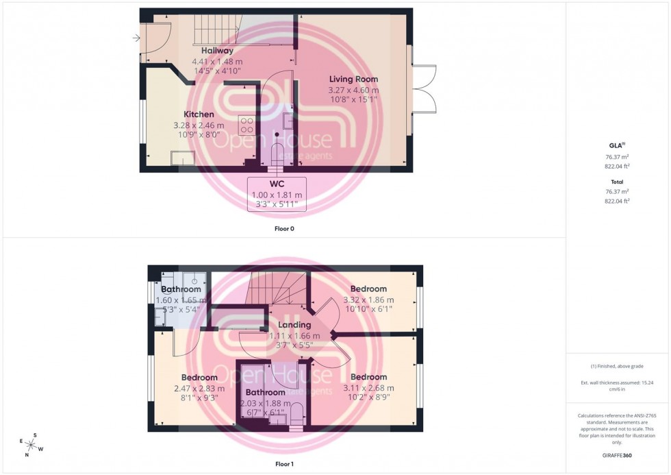 Floorplan for Acacia Lane, Branston, Burton-On-Trent