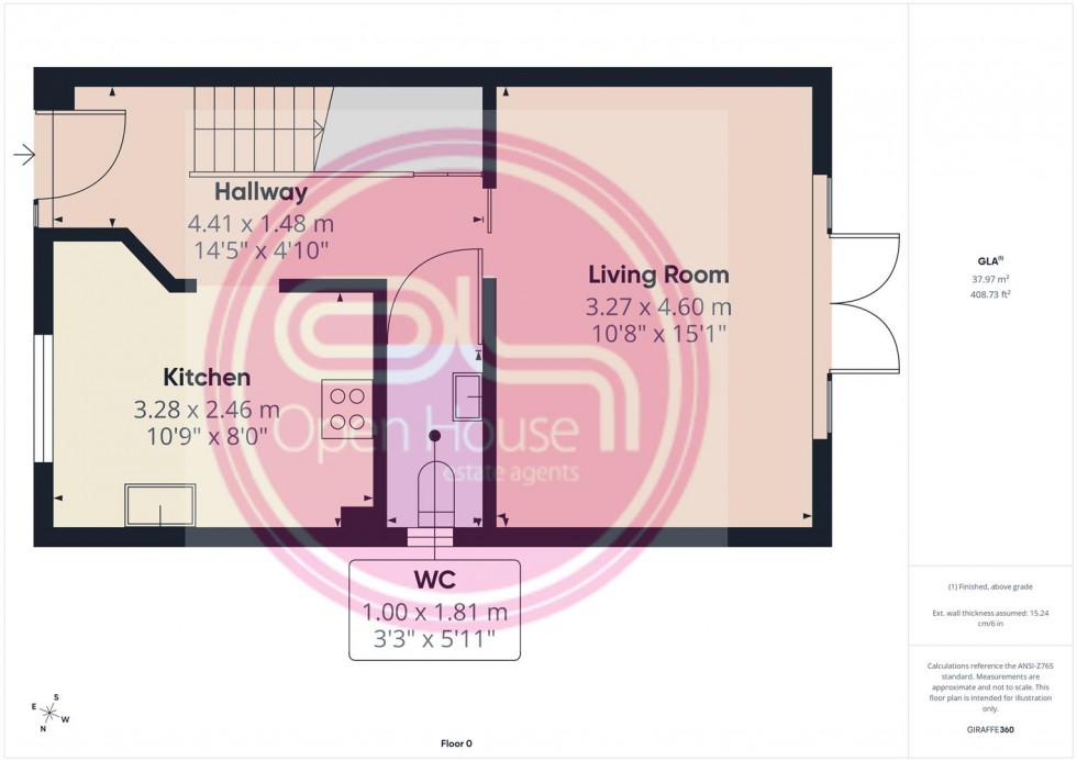 Floorplan for Acacia Lane, Branston, Burton-On-Trent