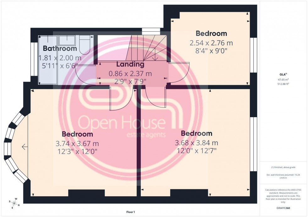 Floorplan for Bretby Lane, Bretby, Burton-On-Trent