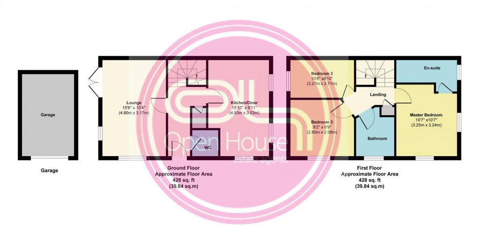 Floorplan for Rowan Drive, Midway, Swadlincote