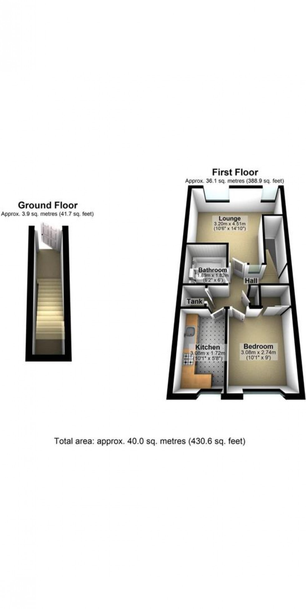 Floorplan for Friar Walk, Worthing