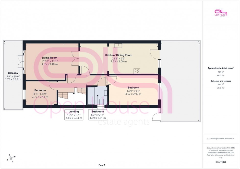 Floorplan for Cairo Avenue, Peacehaven
