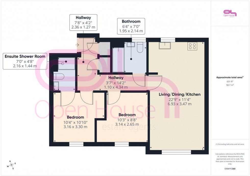 Floorplan for Skylark Avenue, Peacehaven