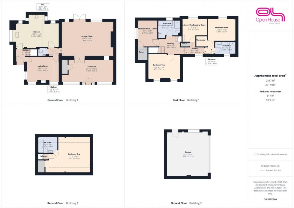 Floorplan for Apple Tree Farm, Levedale, Stafford