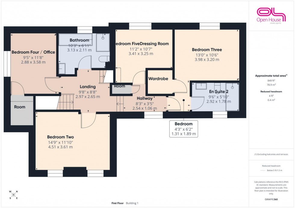Floorplan for Apple Tree Farm, Levedale, Stafford