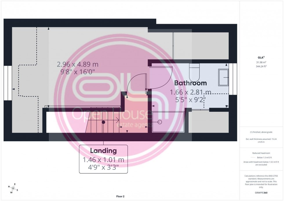 Floorplan for Blakeholme Court, Burton-On-Trent