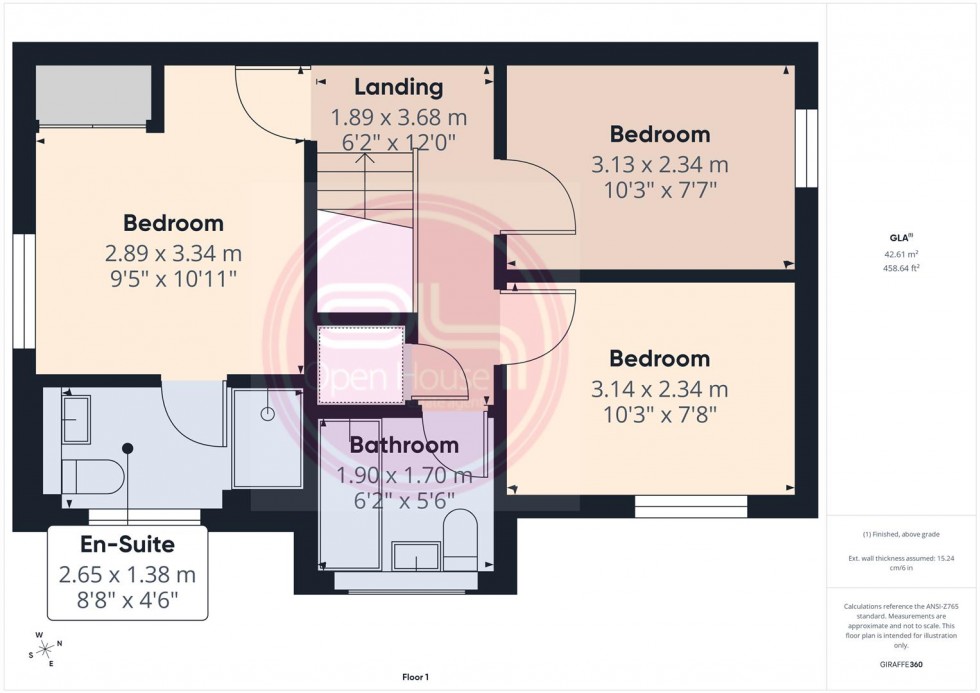 Floorplan for Holden Drive, Midway, Swadlincote