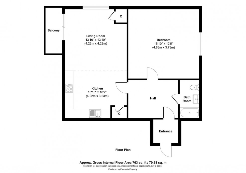 Floorplan for London Road, South Stifford