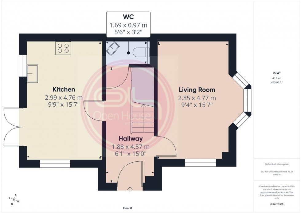 Floorplan for Holden Drive, Midway, Swadlincote