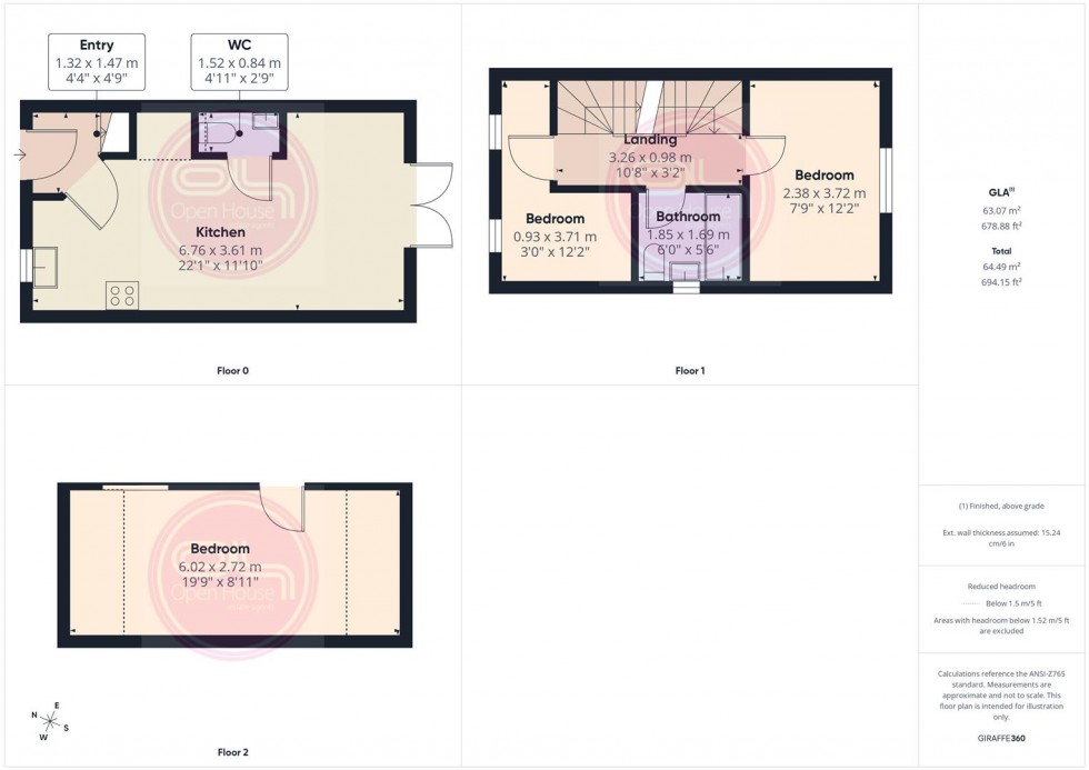 Floorplan for Attlee Avenue, Anslow, Burton-On-Trent