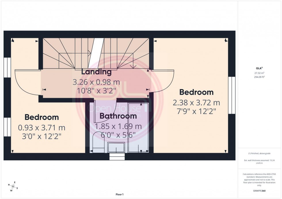 Floorplan for Attlee Avenue, Anslow, Burton-On-Trent