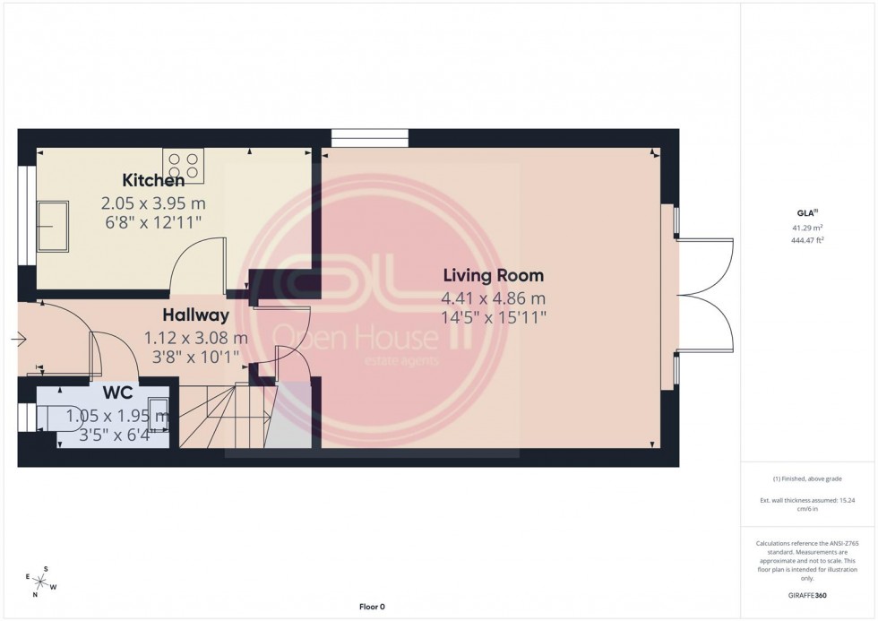 Floorplan for Hewer Drive, Castle Gresley, Swadlincote