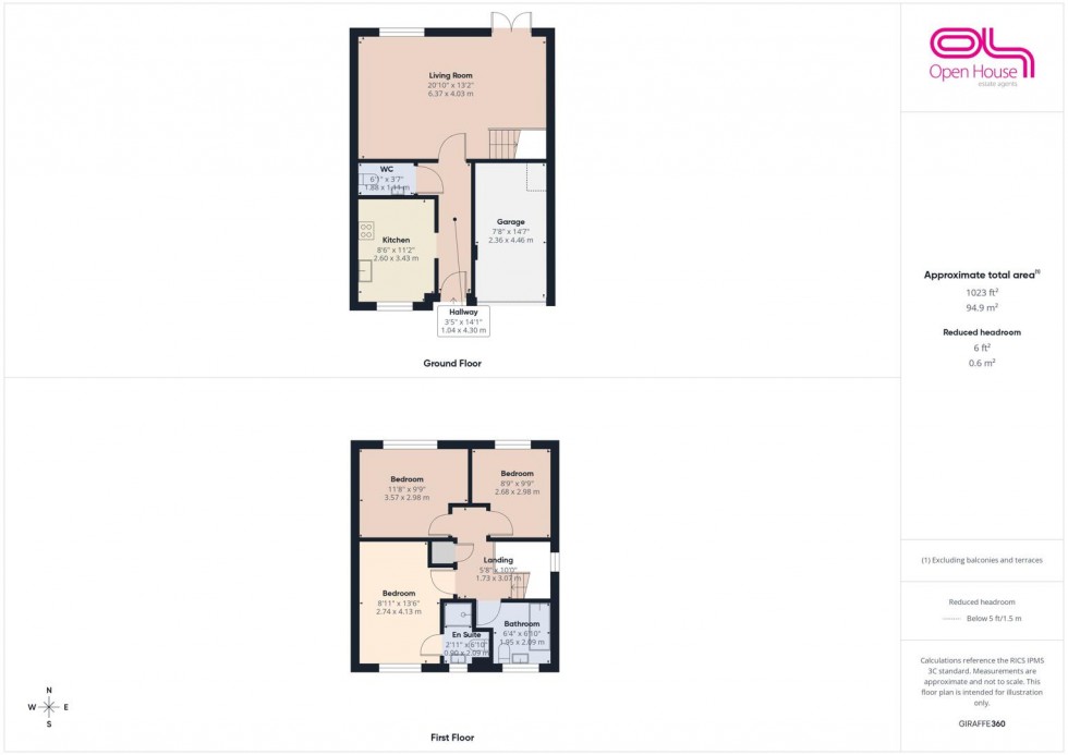 Floorplan for Andrus Way, Stafford
