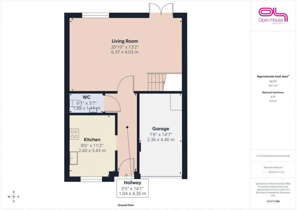 Floorplan for Andrus Way, Stafford