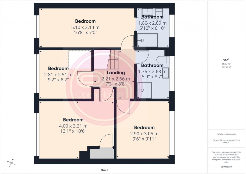 Floorplan for Newton Leys, Burton-On-Trent