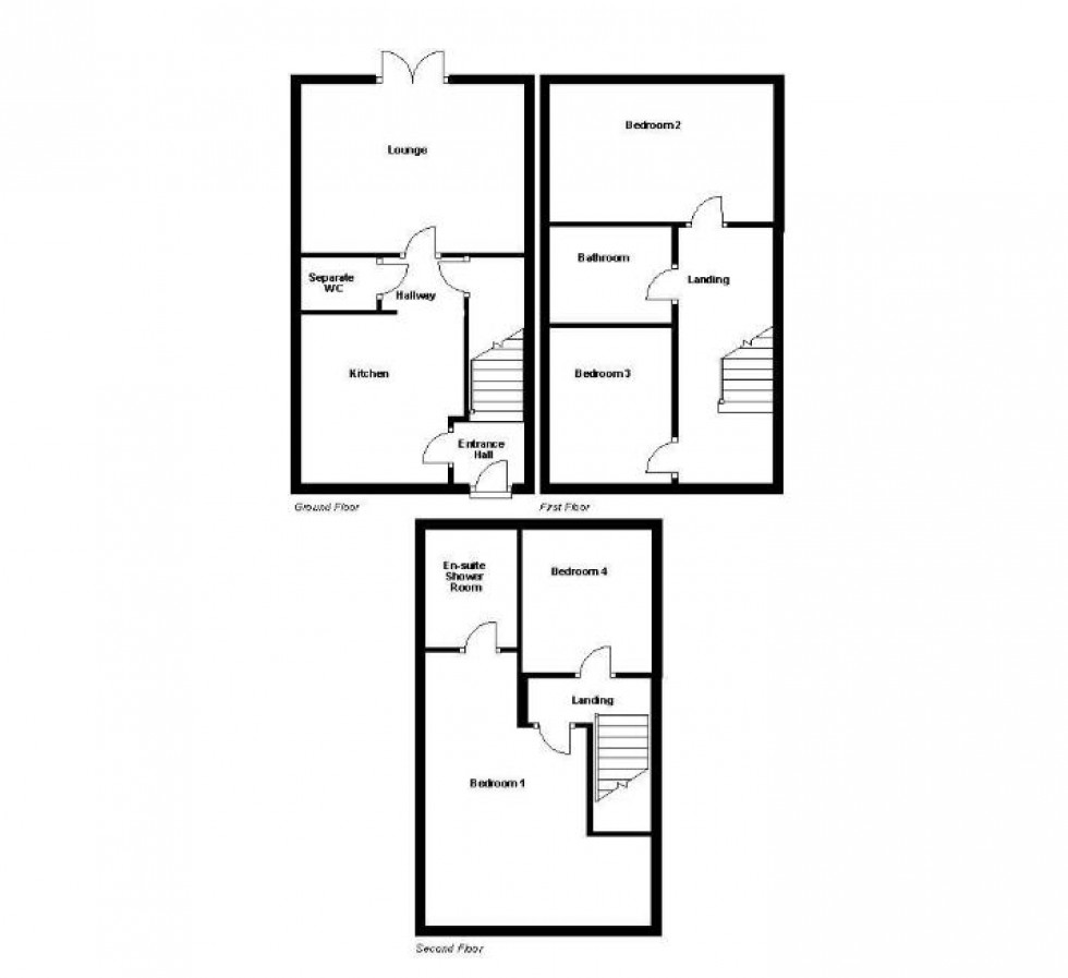 Floorplan for Nabcroft Lane, Crosland Moor, HD4