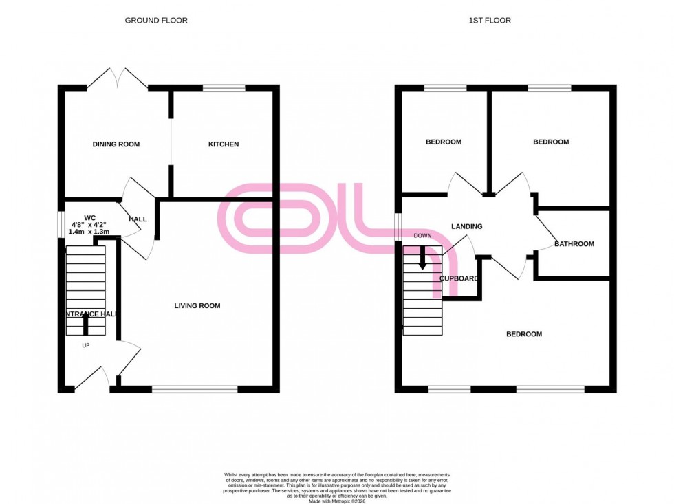 Floorplan for Steadings Way, Keighley