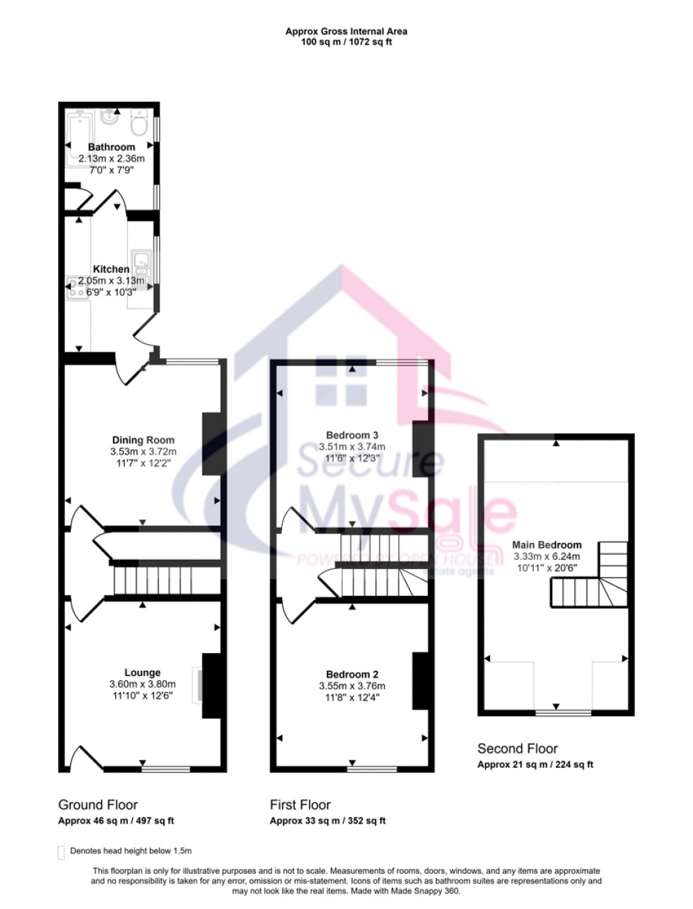 Floorplan for Stamford Street, Grantham