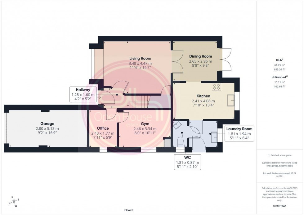 Floorplan for Oak Close, Castle Gresley, Swadlincote