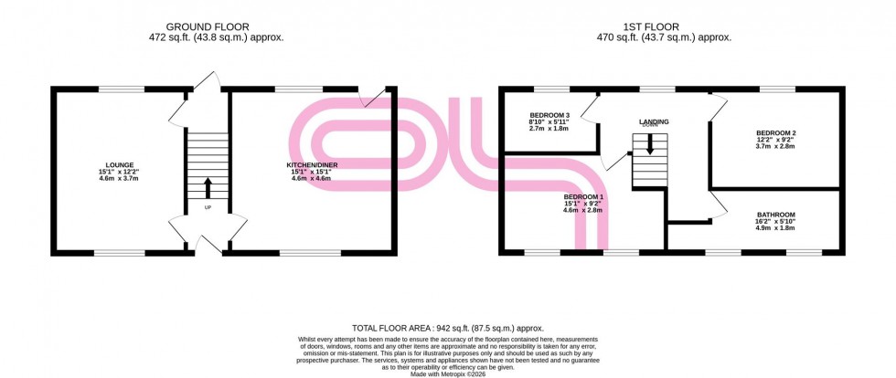 Floorplan for Mill Lane