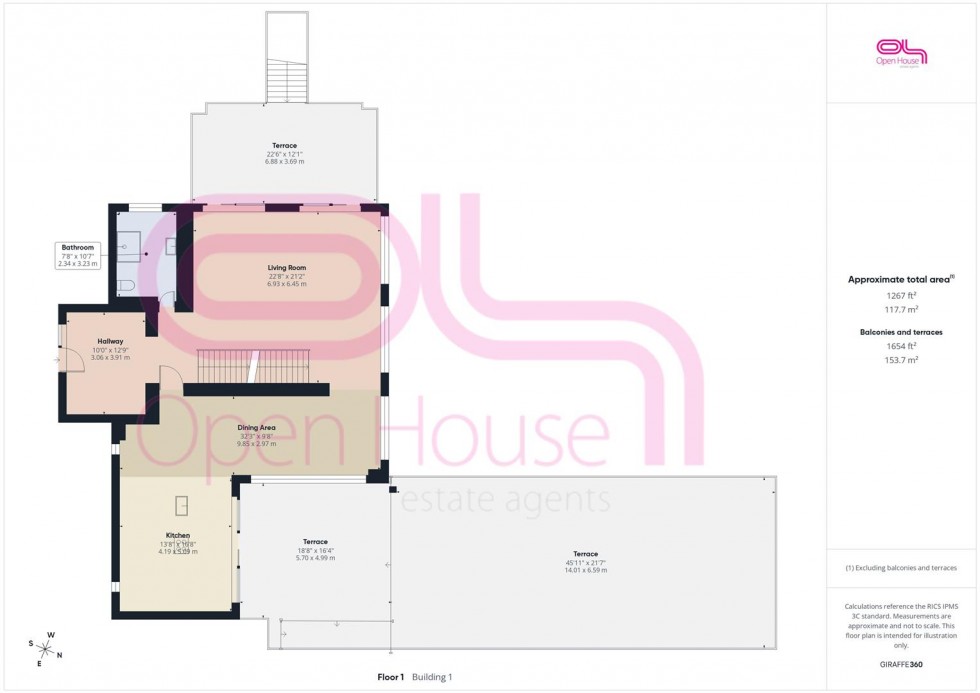 Floorplan for Chene Road, Peacehaven