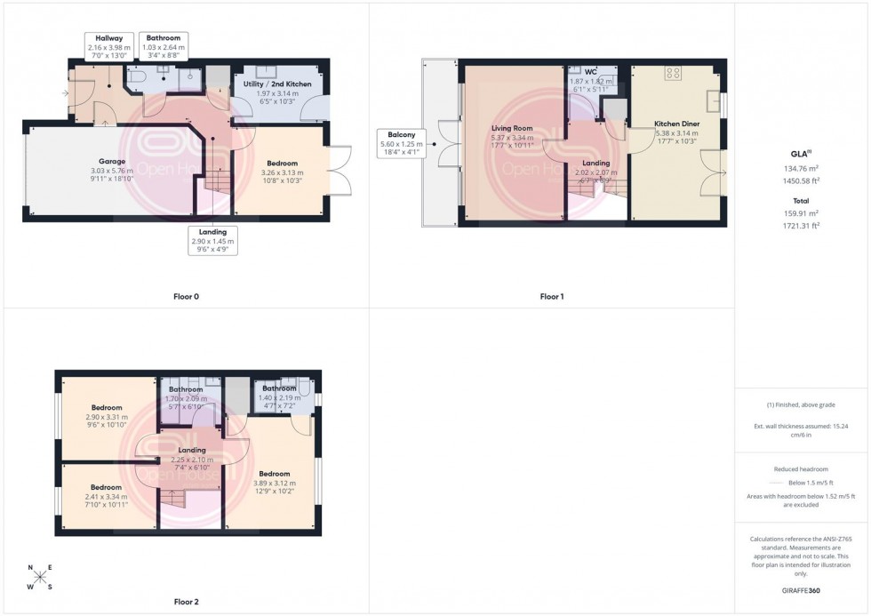 Floorplan for Acacia Lane, Branston, Burton-On-Trent