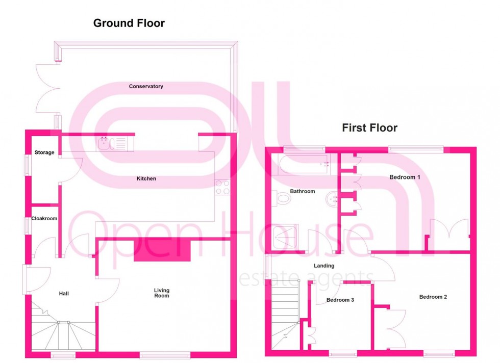 Floorplan for Kinnerley, Oswestry